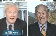 Chris Matthews v Ron Paul